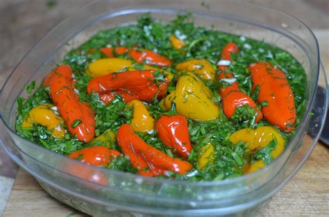 Marinated Mini Bell Peppers - Momsdish