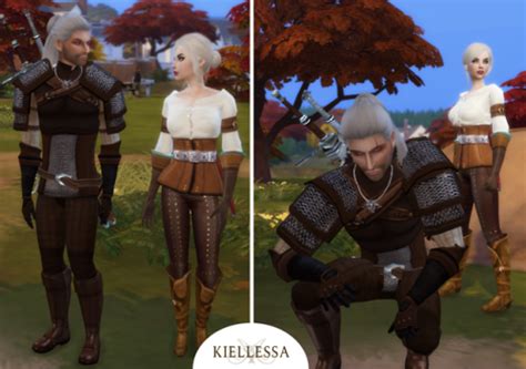 My Fandom Insanity The Ciri And Geralt Outfits Swords From Witcher