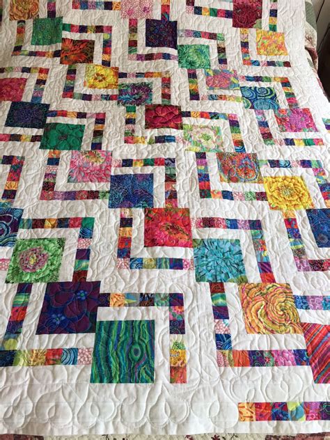 I Saw A Photo Of This Quilt And Copied It Mine Is Made With Kaffe