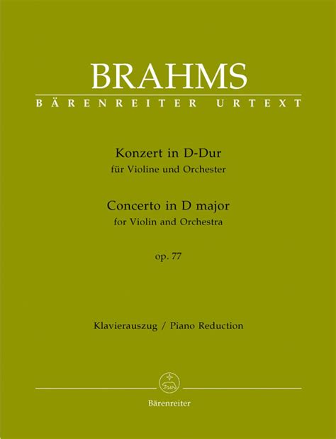 Konzert F R Violine Und Orchester D Dur Op B Renreiter Urtext