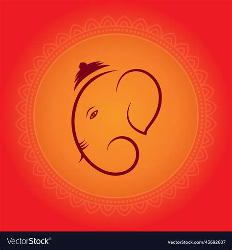 God ganpati design for indian festival Royalty Free Vector