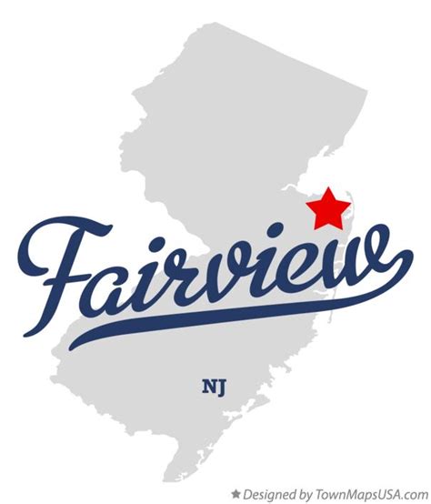 Map Of Fairview Monmouth County Nj New Jersey