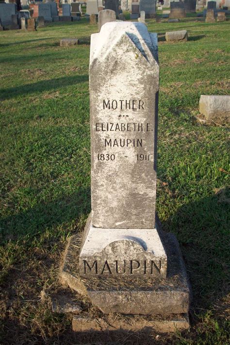 Elizabeth Ecker Maupin Find A Grave Memorial