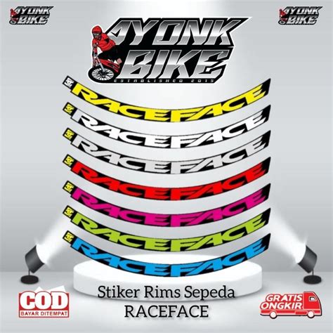 Jual Stiker Decal Rims Felk RACEFACE Shopee Indonesia