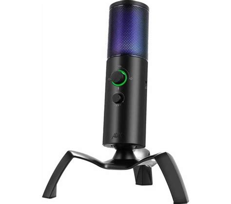 Buy ADX RGB USB Microphone - Black | CurrysIE