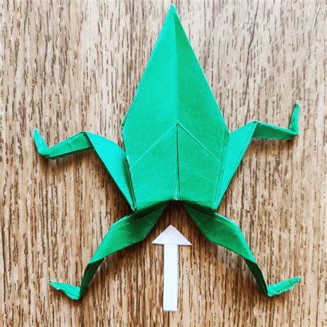 How to Make an Origami Jumping Frog