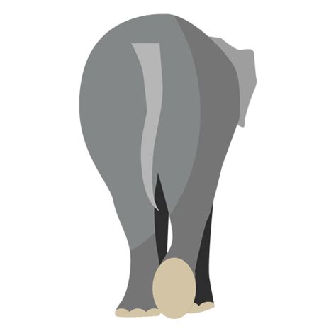 Design Png E Svg De Cauda De Elefante Plana Para Camisetas