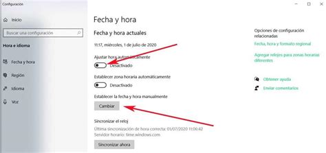 Cómo cambiar la fecha y la hora en Windows guía completa