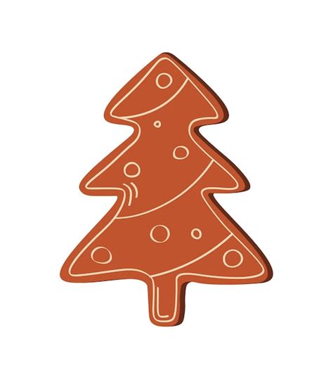 Premium Vector Cute Gingerbread Cookie For Christmas Vector