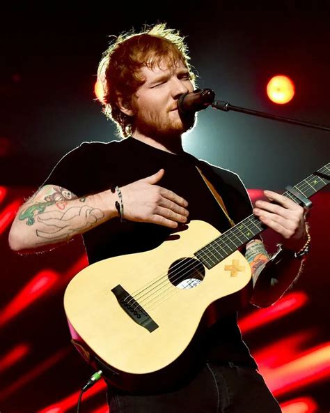 Ed Sheeran Playing Guitar