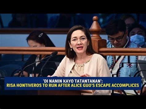 Di Namin Kayo Tatantanan Risa Hontiveros To Run After Alice Guos