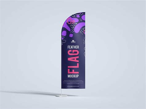 Advertising Feather Flag Free Psd Mockup The Free Mockup