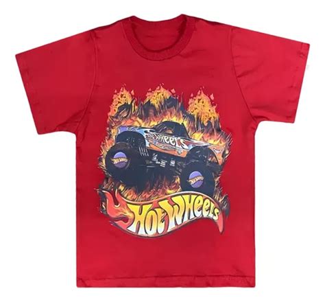 Hot Wheels Camiseta Camisa Manga Curta Infantil Hotwheels MercadoLivre