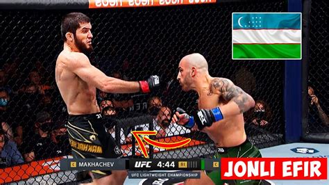 UFC 284 JONLI EFIR ISLAM MAHACHEV VA ALEKS VOLKANOVSKI JANG YouTube