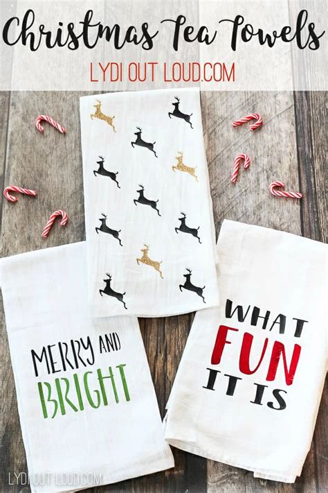 Diy Christmas Tea Towels Tutorial Christmas Tea Diy Towels