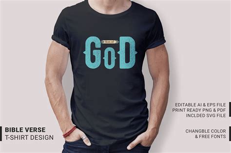 Son of God - Bible Quotes Typography Graphic by KujurDesignHut ...