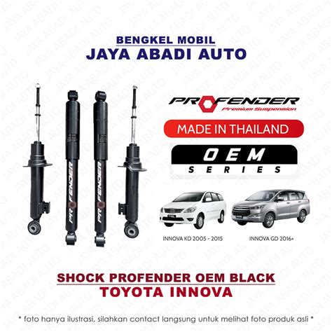 Jual Shock Breaker PROFENDER OEM BLACK HITAM Gas TOYOTA INNOVA