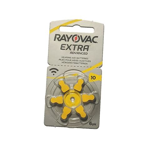 RAYOVAC EXTRA ADVANCED 10 Blister 6 Pilas Audiosan