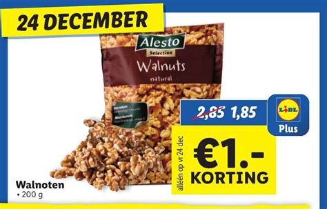 Alesto Walnoten 200g Aanbieding Bij Lidl