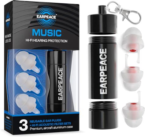 Earpeace High Fidelity Concert Ear Plugs Hearing Protection Earplugs For Concerts Festivals