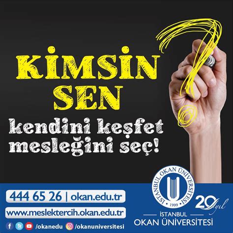 İstanbul Okan Üniversitesi on Twitter Kendini Keşfet Mesleğini Seç