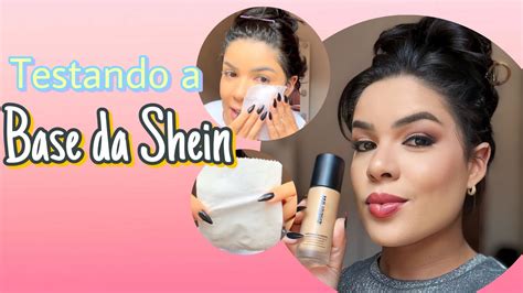 Testando A Base Baratinha Da Shein Vale A Pena Sheglam Base Fosca