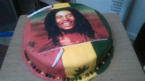 Made This Bob Marley Cake For A Birthday Bob Marley Cakes Cake Bob