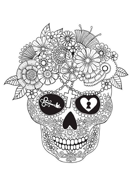 Mandalas De Calaveras Para Colorear Dibujos De Colorear