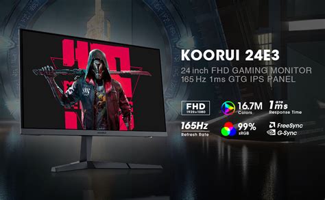 Koorui 24e3 24 Gaming Monitor Full Hd Ips 165hz Refresh Rate 1ms