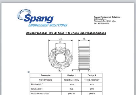 Ferrite Core Inductor Design