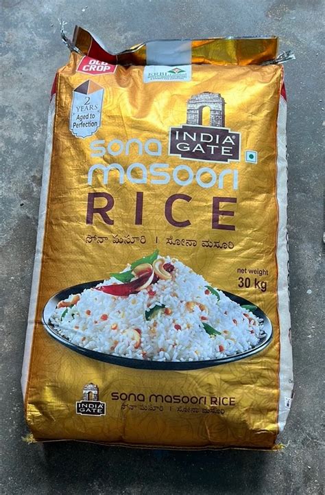 India Gate Sona Masoori Rice Packaging Type Pp Bag Packaging Size