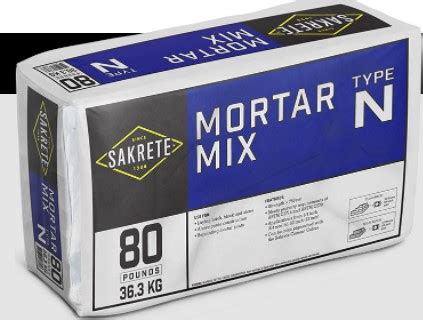 Sakrete Type N Mortar Hi Way Concrete