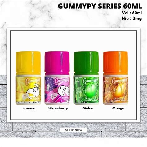 Jual Gummypy Bubblegum Freebase Ml Cukai By Cmw Liquid Vape