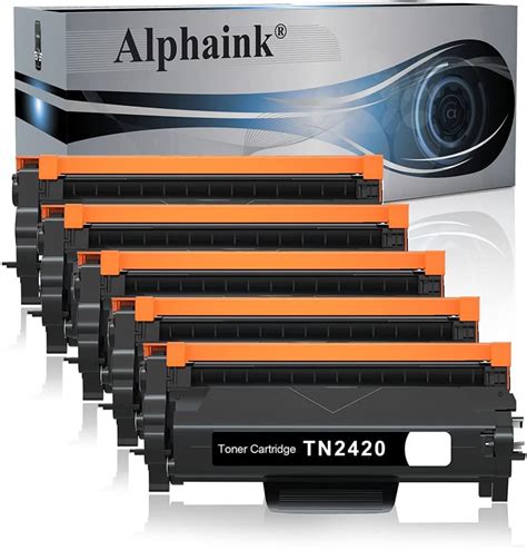 Alphaink 5 Toner Compatibili Con Brother TN2420 TN 2420 TN2410 Per MFC