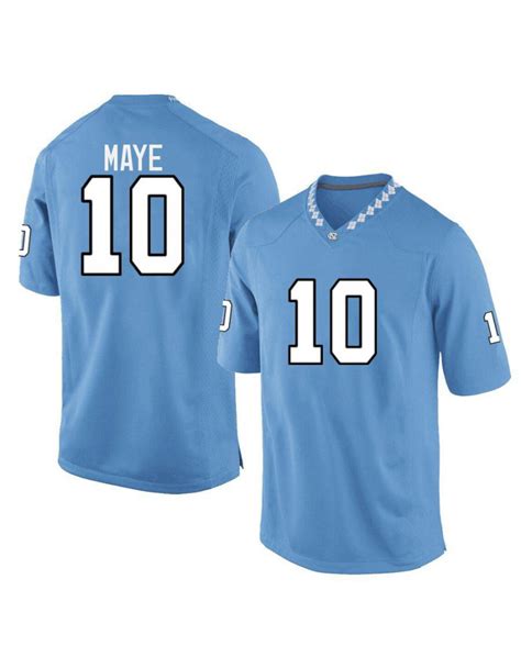 Drake Maye Men S North Carolina Tar Heels Football Jersey Blue