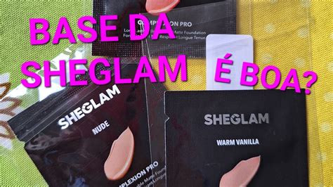 BASE DA SHEIN É BOA Testei 3 cores da base da Sheglam YouTube