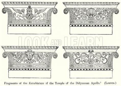 Fragments Of The Entablature Of The Temple Of The Didymaean Stock