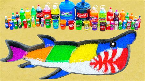 Relax With Experiment How To Make Rainbow Basking Shark From Orbeez