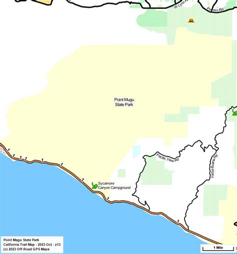 Point Mugu SP - California Trail Map