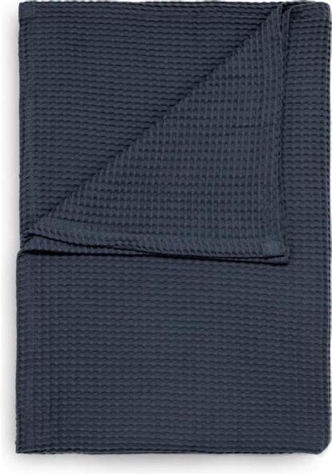 Heckett Lane Wafel Plaid 240x260 Cm Insignia Blue Bol