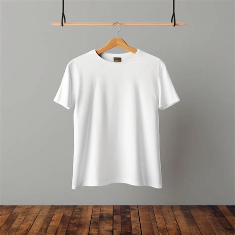 Maqueta De Camiseta En Blanco Liso Foto Premium