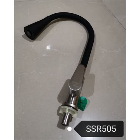 Jual Kran Angsa Flexible Soligen Warna Hitam Ssr Keran Meja