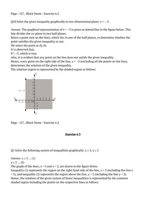 Ncert Solutions For Class 11 Maths Chapter 6 Linear Inequalities