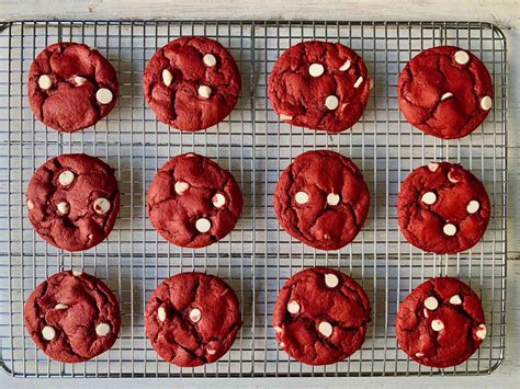 Red Velvet Cake Mix Cookies