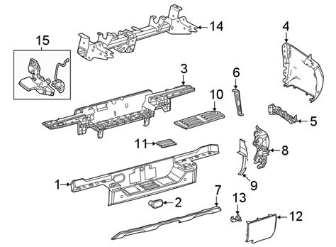 2024 Toyota Tundra Arm, Bumper, OUTE. Side cover. (Rear). W/o ...