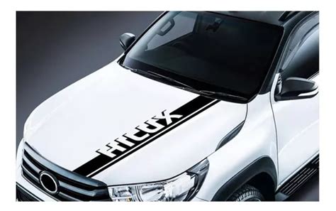 Calca Sticker Franja Para Cofre Compatible Con Hilux F Cuotas Sin