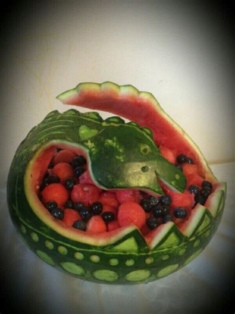 Dinosaur Birthday Watermelon Dinosaur Watermelon Watermelon Carving