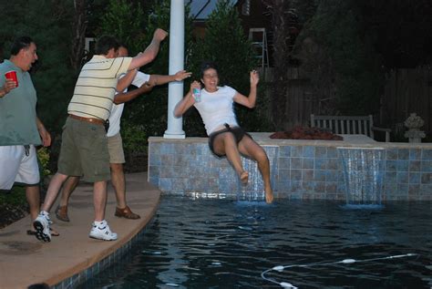 Oh Joy I Got Thrown In The Pool At My Moms Fundraiser Lauren Flickr