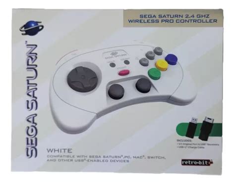 Controle Sega Saturn Pro Wireless 2 4ghz Retrobit Lacrado