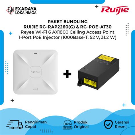 Jual Paket Ruijie RG RAP2260 G RG POE AT30 Access Point PoE